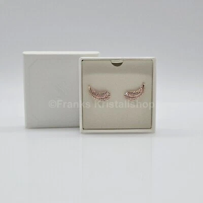 Swarovski Nice Feder Ohrstecker Ohrringe Weiß Roségold-Legierungsschicht 5663490 - Bild 1 von 4