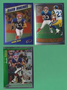 (3) card Andre Reed Topps Chrome lot 1997 1999 2000 Buffalo Bills (KCR) - Picture 1 of 1