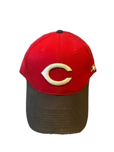 Cincinnati Reds Baseball OC Sports Cap Black & Red Adjustable Hat - Picture 1 of 8