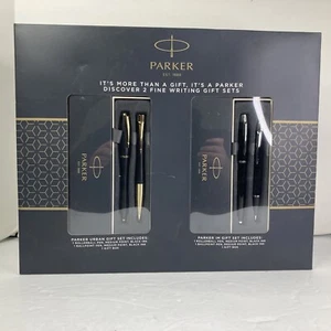 Parker Duo Pen Set Urban Gift IM Gift Rollerball & Ballpoint Medium Point Black - Picture 1 of 9