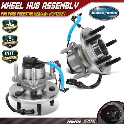 2x Rear Wheel Hub Bearing Assembly w/ ABS for Ford Freestar 2004-2007 Mercury - Imagem 1 de 4
