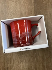 "Canada" LE CREUSET Cerise Cherry Red City Destination Mug NWT Exclusive - Picture 1 of 9