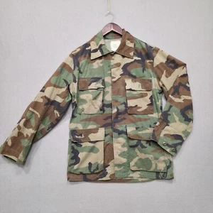 Men's Woodland Camouflage Army Coat Size Small Regular - Picture 1 of 8