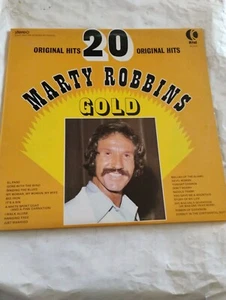 Marty Robbins Gold 20 Original Hits K-tel Vinyl Record In Great Shape - Imagen 1 de 4
