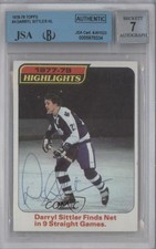 1978-79 Topps Darryl Sittler #4 JSA Certified Encased by BGS Auto HOF