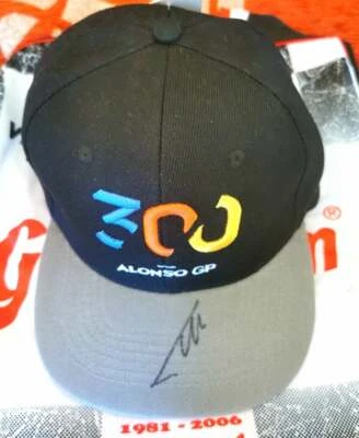 F1, Formula 1 Fernando Alonso SIGNED 300TH GP Official Baseball cap VERY RARE  - Image 1 of 4