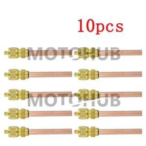 10x HVAC Service/Access Valve 1/4" SAE * 1/4" OD * 2.75" Stem Core Refrigeration - Picture 1 of 8