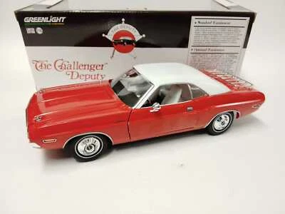 Greenlight Dodge Challenger THE CHALLENGER DEPUTY 1970 1/18 13618 - Immagine 1 di 2
