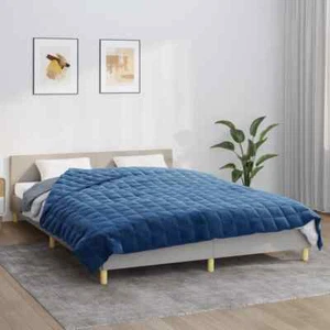 Coperta Ponderata Blu 200x225 Cm 13 Kg Tessuto - Foto 1 di 6