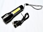 9 cm Mini rechargeable Torch Light with Zoom in & Out