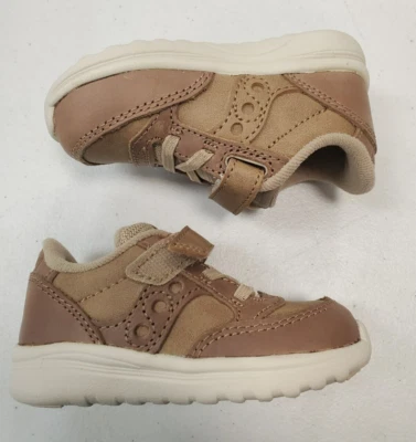 Saucony Infant Baby Jazz Lite Slip On Sneakers Tan Size 5 (F9C-2218) - Imagem 1 de 4