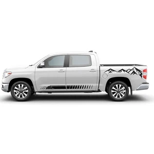 Lower and bed mountain graphics stickers decal compatible with Toyota Tundra - Picture 1 of 15