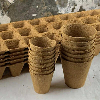 Cultivation pots, Ø 4, 5, 6, 8 cm, round & square, peat-free, biodegradable - Image 1 of 2