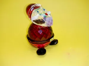 Simon Designs Crystal Jolly Santa Figur Glas Briefbeschwerer SD Weihnachten - Bild 1 von 8
