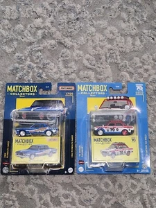 Matchbox Collectors Mattel 1962 Plymouth Savoy, 1970 Datsun 510 Rally NEW - Picture 1 of 5