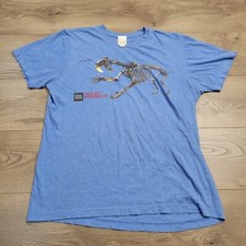 Natural History Museum Shirt Mens Large Blue Age Of Mammals Casual Normcore Tee