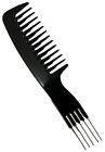 Stella Collection Black Colour Metal Pik Rake Handle Styling Comb Accessories