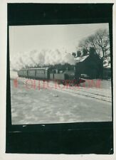 1950's British Rail Locomotive Passenger Train In Snow  Photo 3.25 x 2.25 In