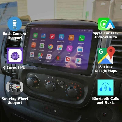 Android 13 Radio Navi WIFI für Opel Vivaro B Renault Trafic MK3 X82 Nissan NV300 - Bild 1 von 4