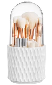 HBlife Makeup Brush Holder with Lid 360 Rotating Makeup Brush Organizer with ... - Picture 1 of 7