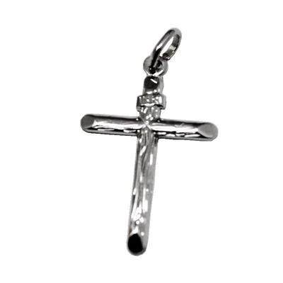 Ciondoli Pendenti Croce argento 925 rodiato unisex vari modelli Alta manifattura - Immagine 1 di 2