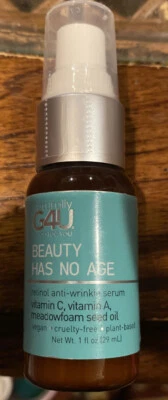 G4U Beauty Has No Age Retinol Anti Wrinkle Serum 1 fl oz pump bottle SEALED - Image 1 of 2