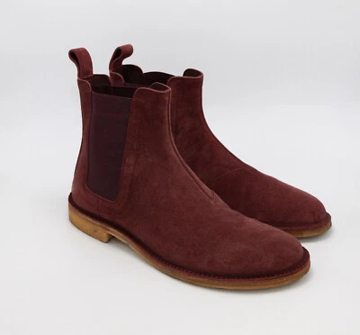 BOTA CHELSEA BOTTEGA VENETA GAMUZA TOBILLO BORGOÑA Foto 1 de 4