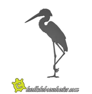 Heron Standing Metal Wall Sculpture Art Hanging Home Deco - Picture 1 of 1