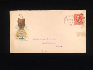 WI RACINE 1902 COVER #279b CASE THRESHING MACHINES CC COLOR ILLUS EAGLE ON GLOBE - Picture 1 of 2