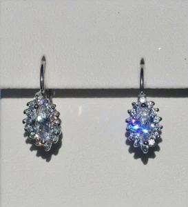 Luxus Ohrringe mit Zirkonia echt 925 Silber NEU! - Bild 1 von 1