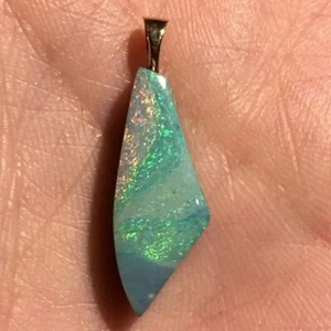 14k yellow gold Australia opal Pendant - Picture 1 of 5