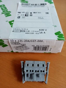 1 Stück WAGO Kontakttechnik Federleiste 231-204/037-000 Klemmenleisten - Bild 1 von 4