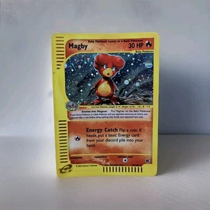 Pokémon Card MAGBY 17/165 HOLO Expedition Base Set - Must-Have 🔥⭐ - Foto 1 di 11