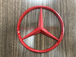 Trunk Star Emblem Glossy RED Rear Lid Logo Badge Mercedes GLC -Class W253 AMG - Picture 1 of 5