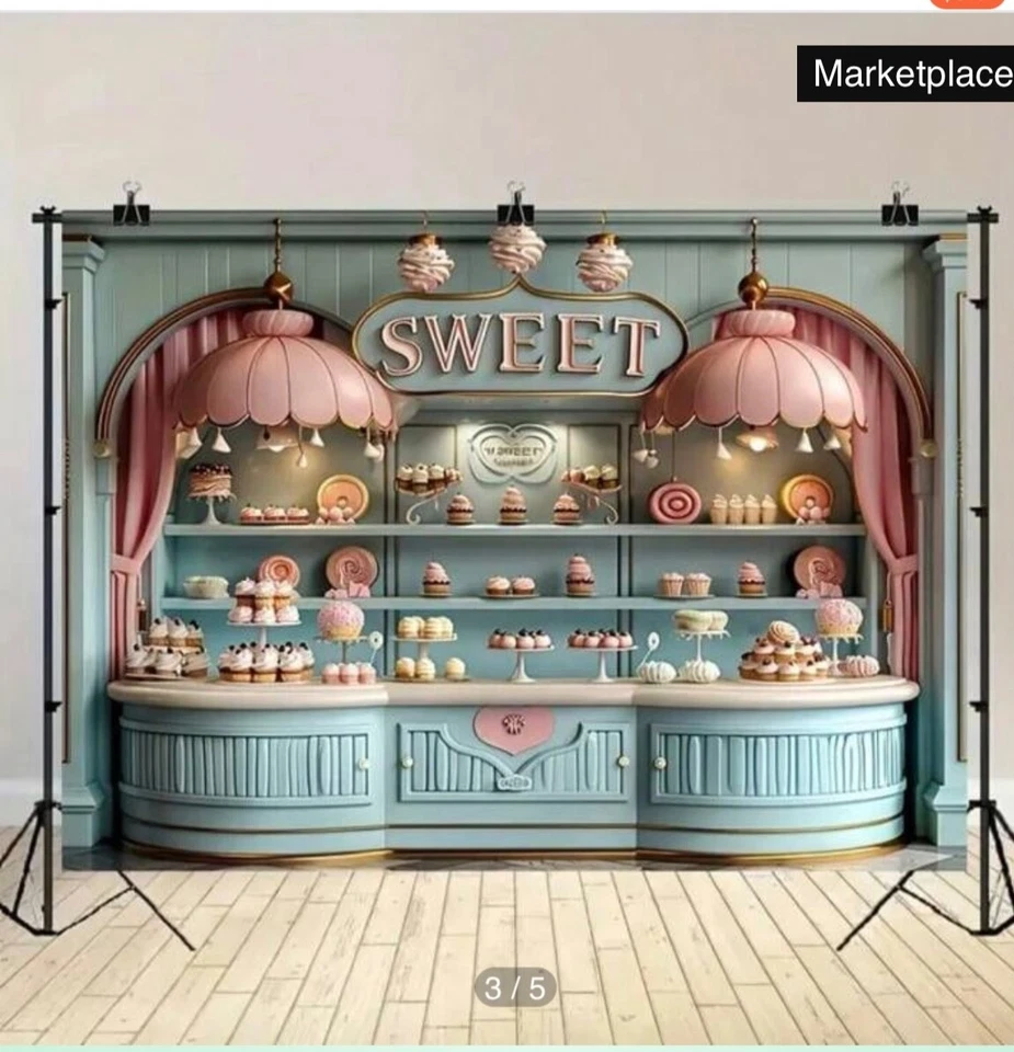 Panadería 2-9x6 Panadería Telón de fondo Decoración Fotografía Foto 1 de 1