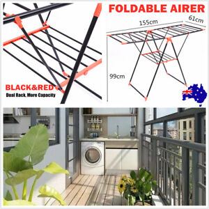 Clothes Airer Drying Rack Laundry Dryer Garment Hanger Foldable Shelves Stand AU