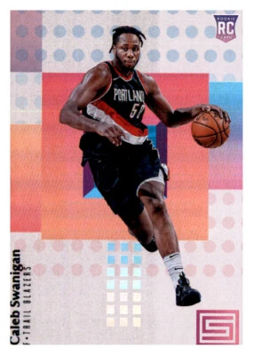 2017-18 Status Caleb Swanigan Blazers #146 NBA Rookie RC PWE - Image 1 of 2