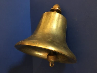 c1940 ❅10.7 LIBRAS❅ Antiguo Vintage ~LATÓN ANTIGUO~ Campana ENVÍO CENA JARDÍN ☆SONOMA☆ Foto 1 de 4