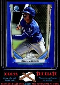 1-2014 Bowman Draft Chrome Blue Refractor Raul Mondesi Royals 226/399 #CTP-6 - Bild 1 von 2