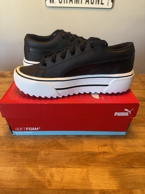 Zapatillas informales Puma para mujer Kaia plataforma L negras blancas talla 8 382706-01 Foto 1 de 4