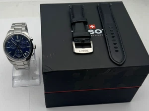 Reloj Hombre Tissot PR100 Cuarzo Suizo 42mm Esfera Azul Plata Acero - Imagen 1 de 5