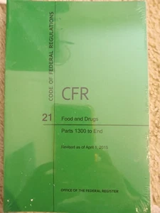 Code Of Federal Regulations, Title 21, Food And Drugs Parts 1300 To End 2015 - Picture 1 of 2