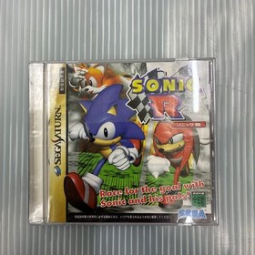 Sonic R  Sega Saturn SS Sega GS-9170 1997 w/ Case Manual  Tested Used