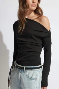 DECJUBA Pippa Tipped Long Sleeve Top Size S RRP $89.95 #7330 - Picture 1 of 8