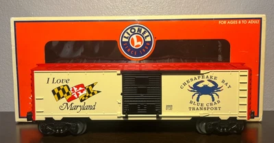 Lionel O 6-29909 I Love Maryland Chesapeake Bay Blue Crab Transport Box Car NEW - Image 1 of 4