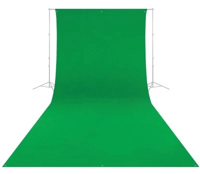 Telón de fondo resistente a las arrugas - Pantalla verde cromakey 9'x20' WESTCOTT Foto 1 de 3