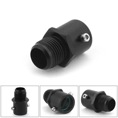 Black Breather Fitting Adapter 19mm AN10 Valve Cover Vent For Honda Civic Acura - Image 1 of 4