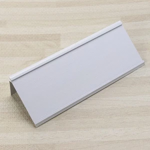 L-förmiger Aluminium Tisch Schreibtisch Name Karte Halter Visitenkoffer Legierung - Bild 1 von 11