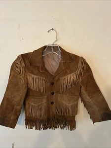 Bambino vintage? Giacca western in pelle con frange - Foto 1 di 8