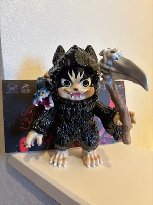 Shinuko GRIM CAT Grim Reaper Version Sofubi with Header - Image 1 of 4